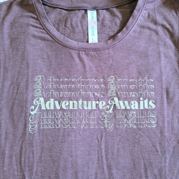 Guru Active🤸♀️ "Adventure🧗♂️ Awaits" Graphic Tank - NWT - Picture 3 of 12